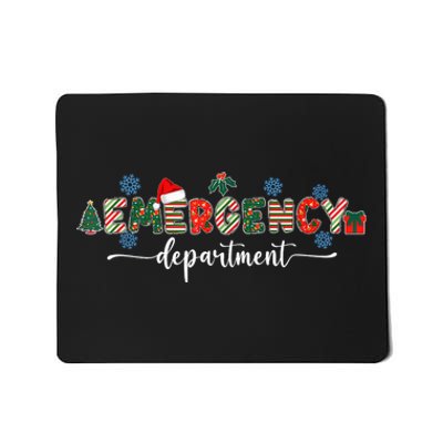 Emergency Department Er Nurse Christmas Emergency Room Mousepad