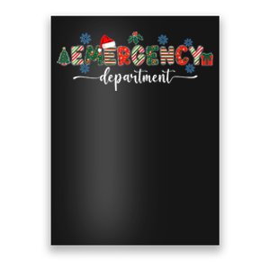 Emergency Department Er Nurse Christmas Emergency Room Poster