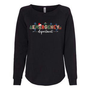 Emergency Department Er Nurse Christmas Emergency Room Womens California Wash Sweatshirt