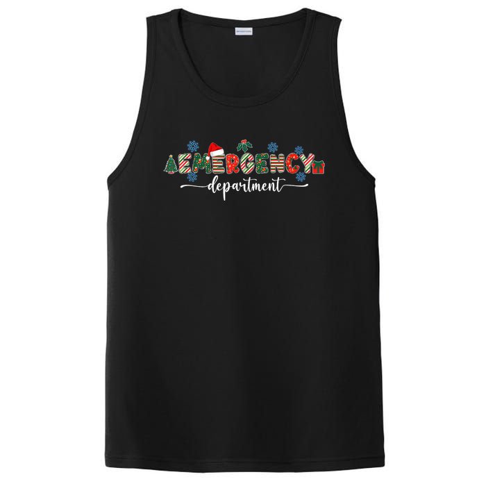 Emergency Department Er Nurse Christmas Emergency Room PosiCharge Competitor Tank