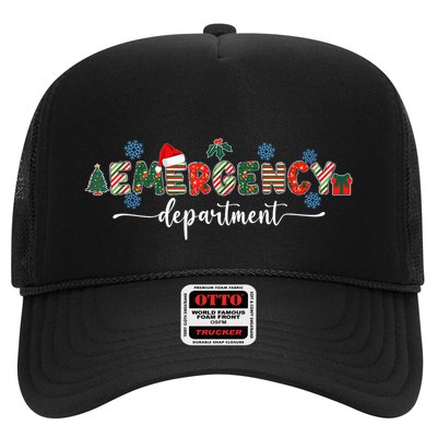 Emergency Department Er Nurse Christmas Emergency Room Trucker Hat