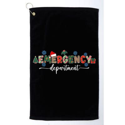 Emergency Department Er Nurse Christmas Emergency Room Platinum Collection Golf Towel