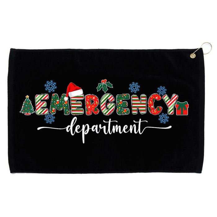 Emergency Department Er Nurse Christmas Emergency Room Grommeted Golf Towel