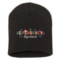 Emergency Department Er Nurse Christmas Emergency Room Short Acrylic Beanie