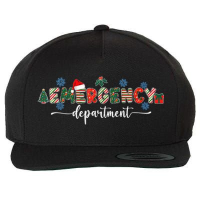 Emergency Department Er Nurse Christmas Emergency Room Wool Snapback Cap