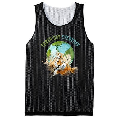 Earth Day Everyday Mama Tiger Watercolor Planet And Animals Mesh Reversible Basketball Jersey Tank