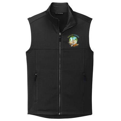 Earth Day Everyday Mama Tiger Watercolor Planet And Animals Collective Smooth Fleece Vest