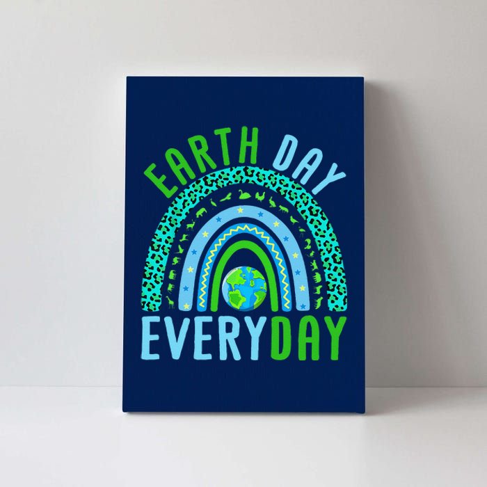 Earth Day Everyday Rainbow Design Earth Day Canvas