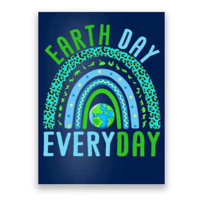 Earth Day Everyday Rainbow Design Earth Day Poster