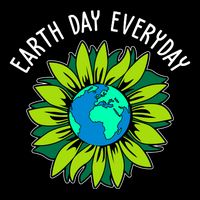 Earth Day Everyday Flower Globe Backpack