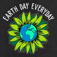 Earth Day Everyday Flower Globe Adult Drive Performance Visor