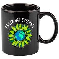 Earth Day Everyday Flower Globe 11oz C Handle Ceramic Mug