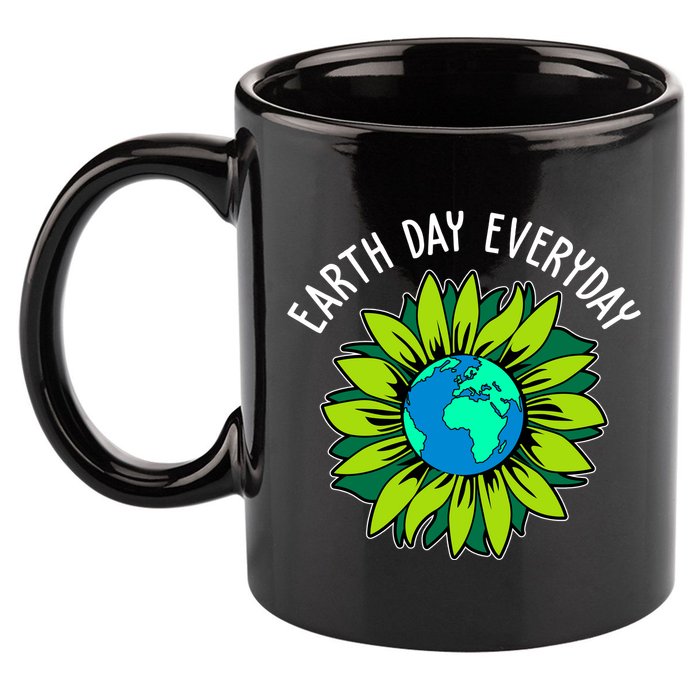 Earth Day Everyday Flower Globe 11oz C Handle Ceramic Mug