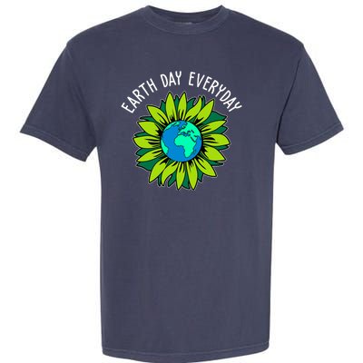 Earth Day Everyday Flower Globe Garment-Dyed Heavyweight T-Shirt