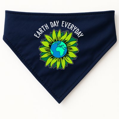 Earth Day Everyday Flower Globe USA-Made Doggie Bandana