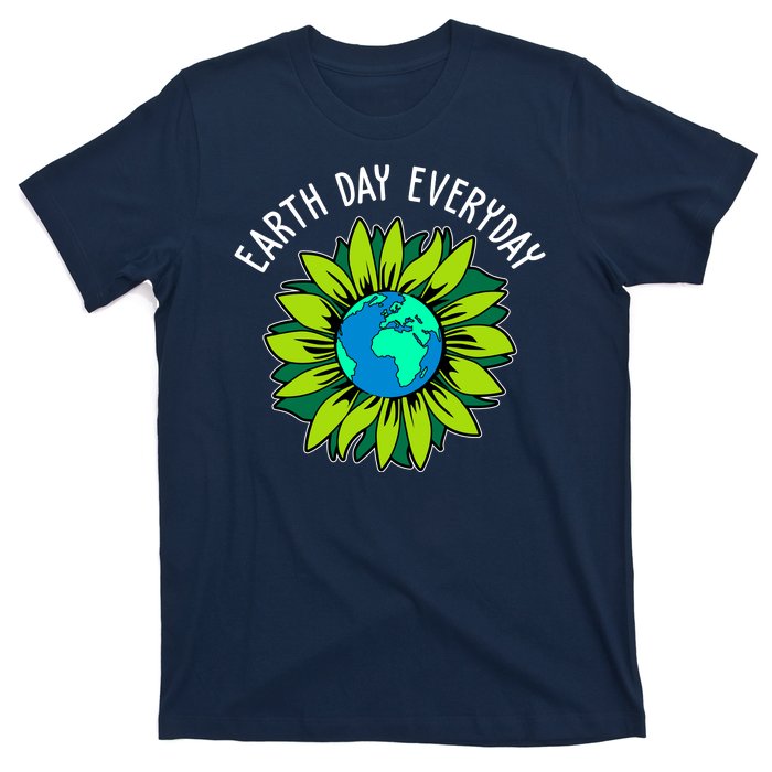 Earth Day Everyday Flower Globe T-Shirt