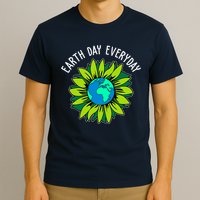 Earth Day Everyday Flower Globe T-Shirt