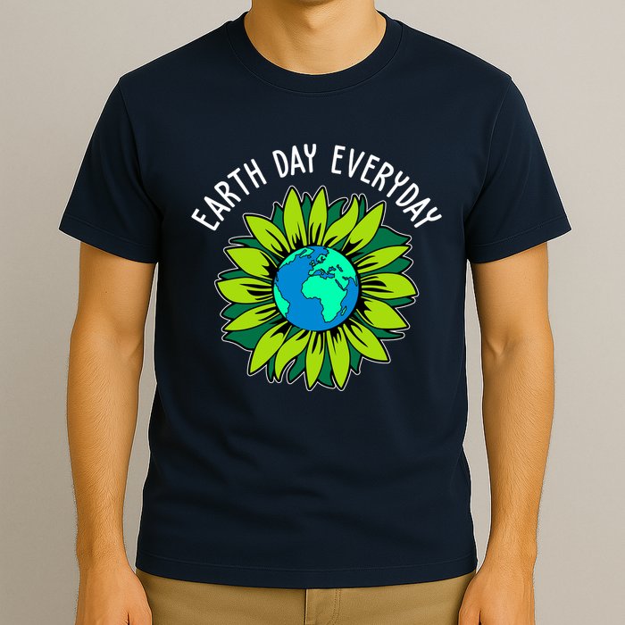 Earth Day Everyday Flower Globe T-Shirt