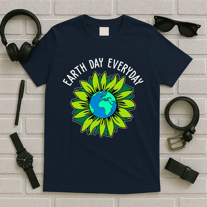 Earth Day Everyday Flower Globe T-Shirt