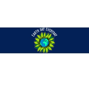 Earth Day Everyday Flower Globe Bumper Sticker