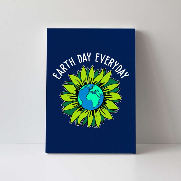 Earth Day Everyday Flower Globe Canvas