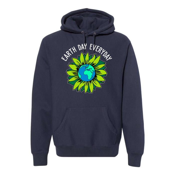 Earth Day Everyday Flower Globe Premium Hoodie