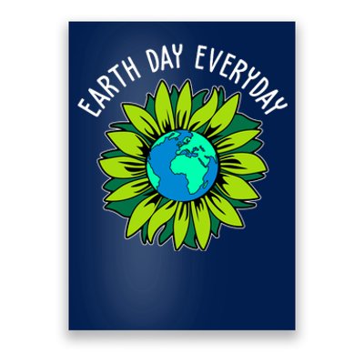 Earth Day Everyday Flower Globe Poster