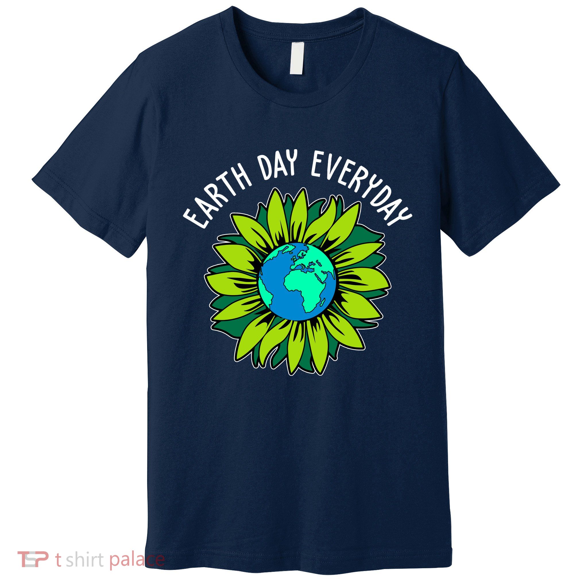 Earth Day Everyday Flower Globe Premium T-Shirt
