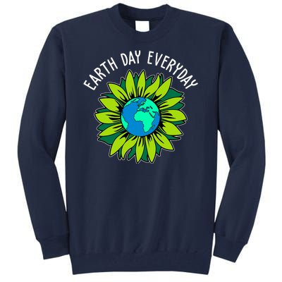 Earth Day Everyday Flower Globe Tall Sweatshirt