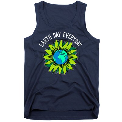 Earth Day Everyday Flower Globe Tank Top