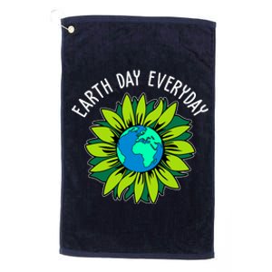 Earth Day Everyday Flower Globe Platinum Collection Golf Towel