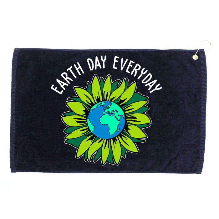 Earth Day Everyday Flower Globe Grommeted Golf Towel