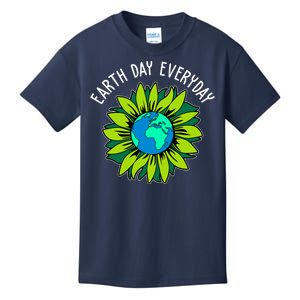 Earth Day Everyday Flower Globe Kids T-Shirt