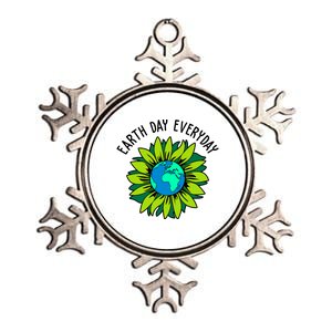 Earth Day Everyday Flower Globe Metallic Star Ornament