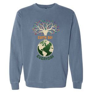 Earth Day Everyday Planet Anniversary Nature Tree Earth Day Garment-Dyed Sweatshirt