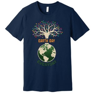 Earth Day Everyday Planet Anniversary Nature Tree Earth Day Premium T-Shirt