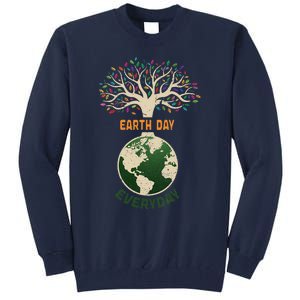 Earth Day Everyday Planet Anniversary Nature Tree Earth Day Tall Sweatshirt