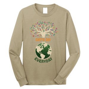 Earth Day Everyday Planet Anniversary Nature Tree Earth Day Long Sleeve Shirt