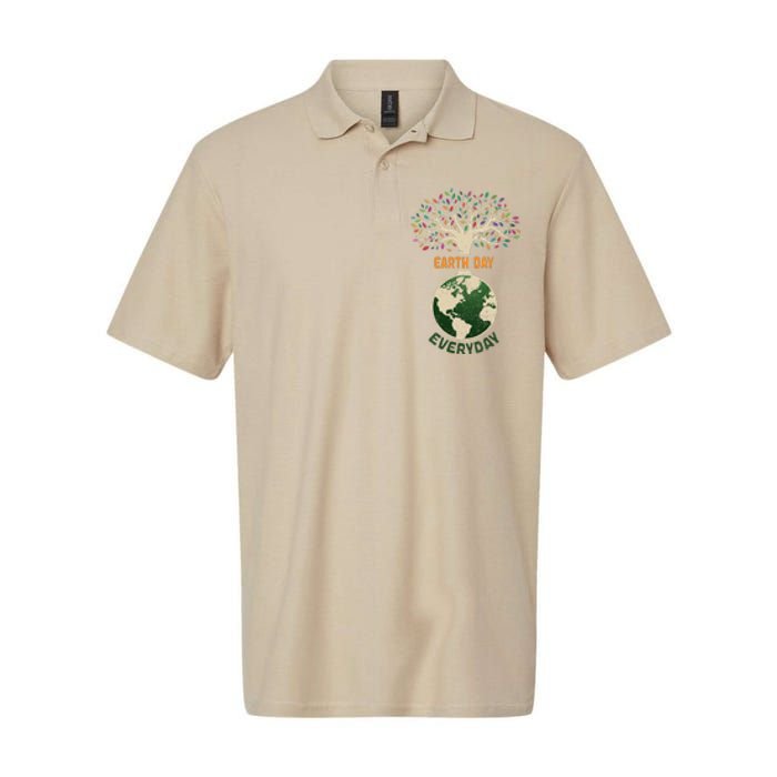 Earth Day Everyday Planet Anniversary Nature Tree Earth Day Softstyle Adult Sport Polo