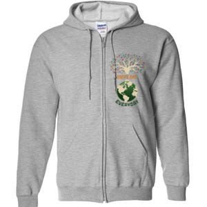 Earth Day Everyday Planet Anniversary Nature Tree Earth Day Full Zip Hoodie