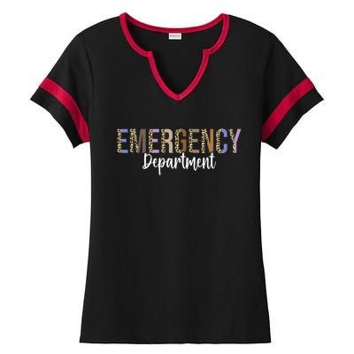 Emergency Department Emergency Room Healthcare Nursing Ladies Halftime Notch Neck Tee