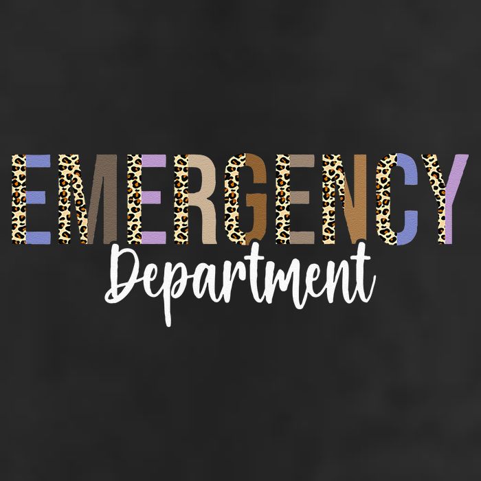 Emergency Department Emergency Room Healthcare Nursing 7 Panel Mesh Trucker Snapback Hat