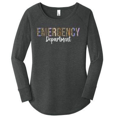 Emergency Department Emergency Room Healthcare Nursing Women's Perfect Tri Tunic Long Sleeve Shirt