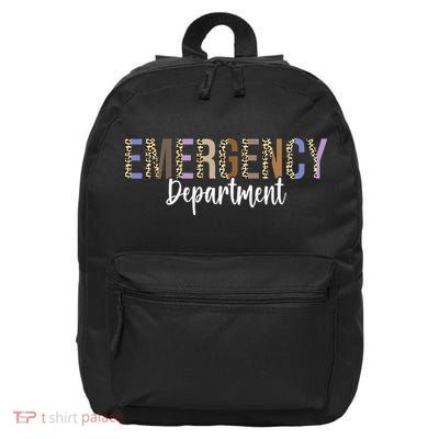 Emergency Department Emergency Room Healthcare Nursing 16 in Basic Backpack