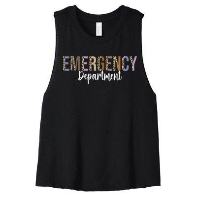 Emergency Department Emergency Room Healthcare Nursing Women's Racerback Cropped Tank