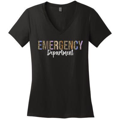 Emergency Department Emergency Room Healthcare Nursing Women's V-Neck T-Shirt