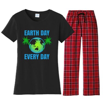 Earth Day Every Day Women's Flannel Pajama Set