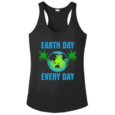 Earth Day Every Day Ladies PosiCharge Competitor Racerback Tank