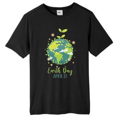 Earth Day Everyday Planet Design Earth Day Tall Fusion ChromaSoft Performance T-Shirt