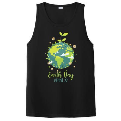 Earth Day Everyday Planet Design Earth Day PosiCharge Competitor Tank